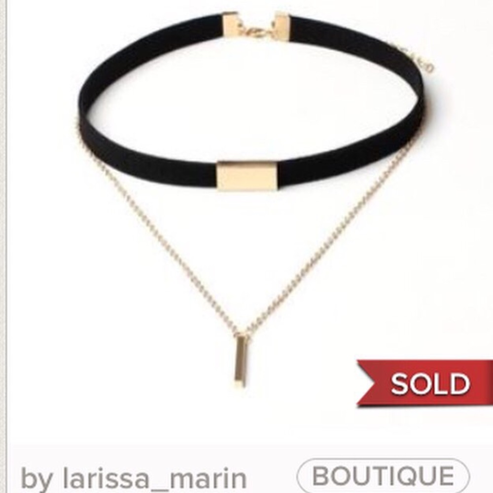 🌼3 for $25🌼 5⭐️ Velvet Chokers Chain bar - Picture 6 of 8